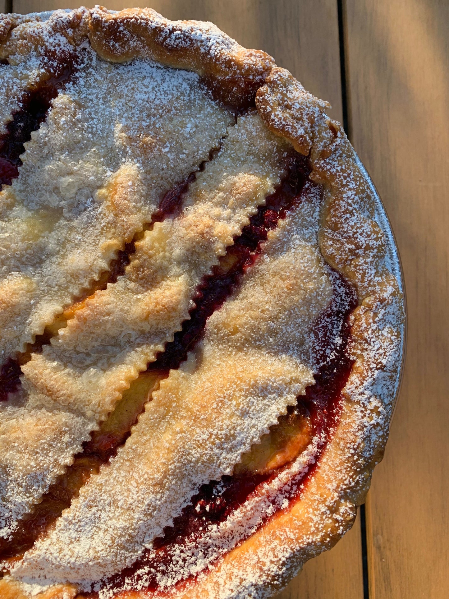 Peach Raspberry (Tarte de Pêssego e Framboesa)
