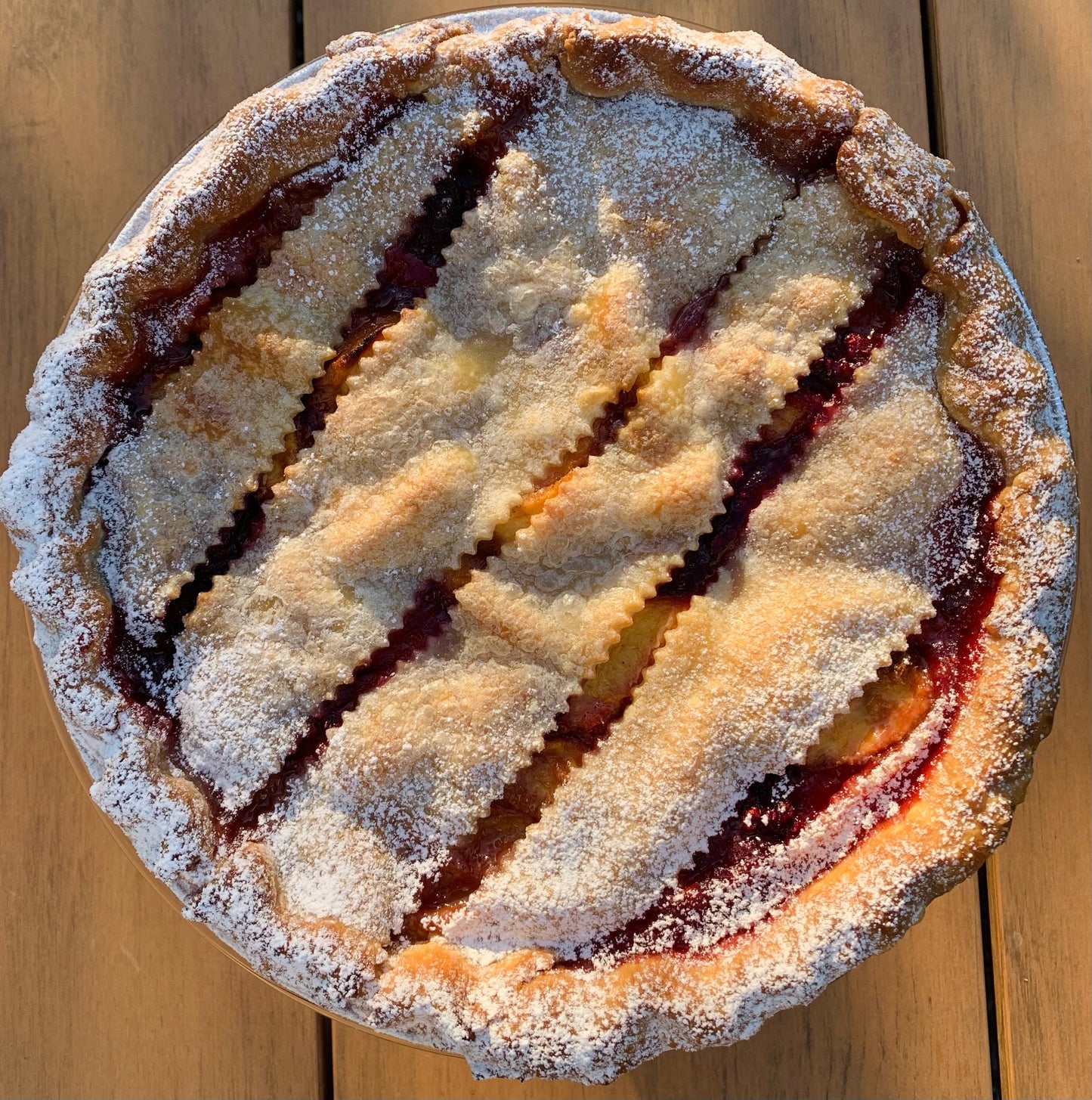 Peach Raspberry (Tarte de Pêssego e Framboesa)