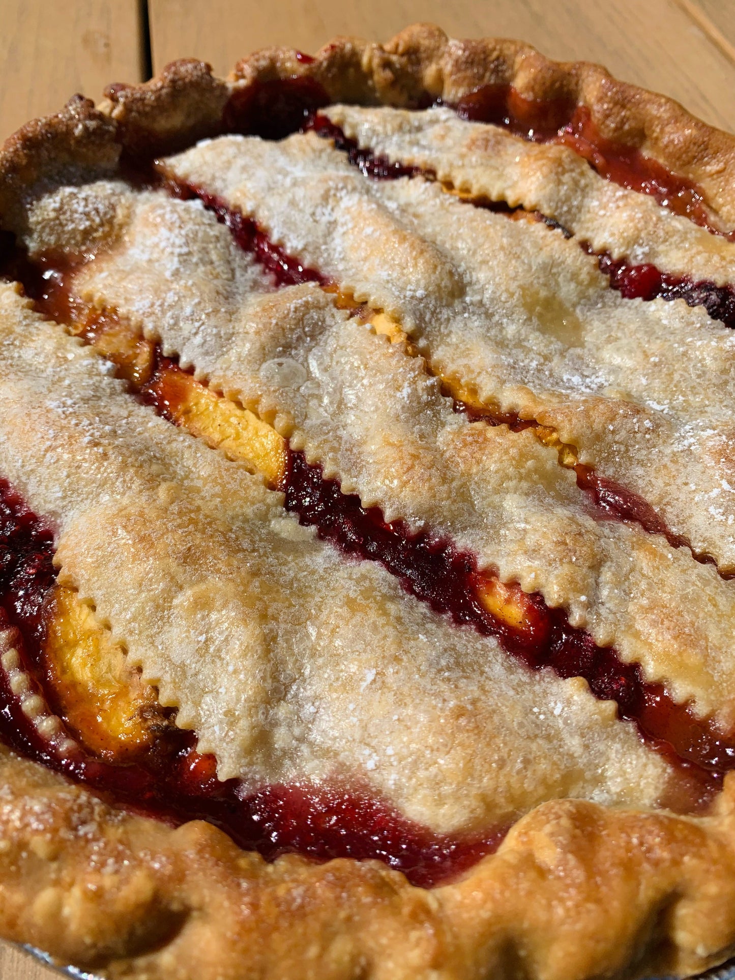 Peach Raspberry (Tarte de Pêssego e Framboesa)