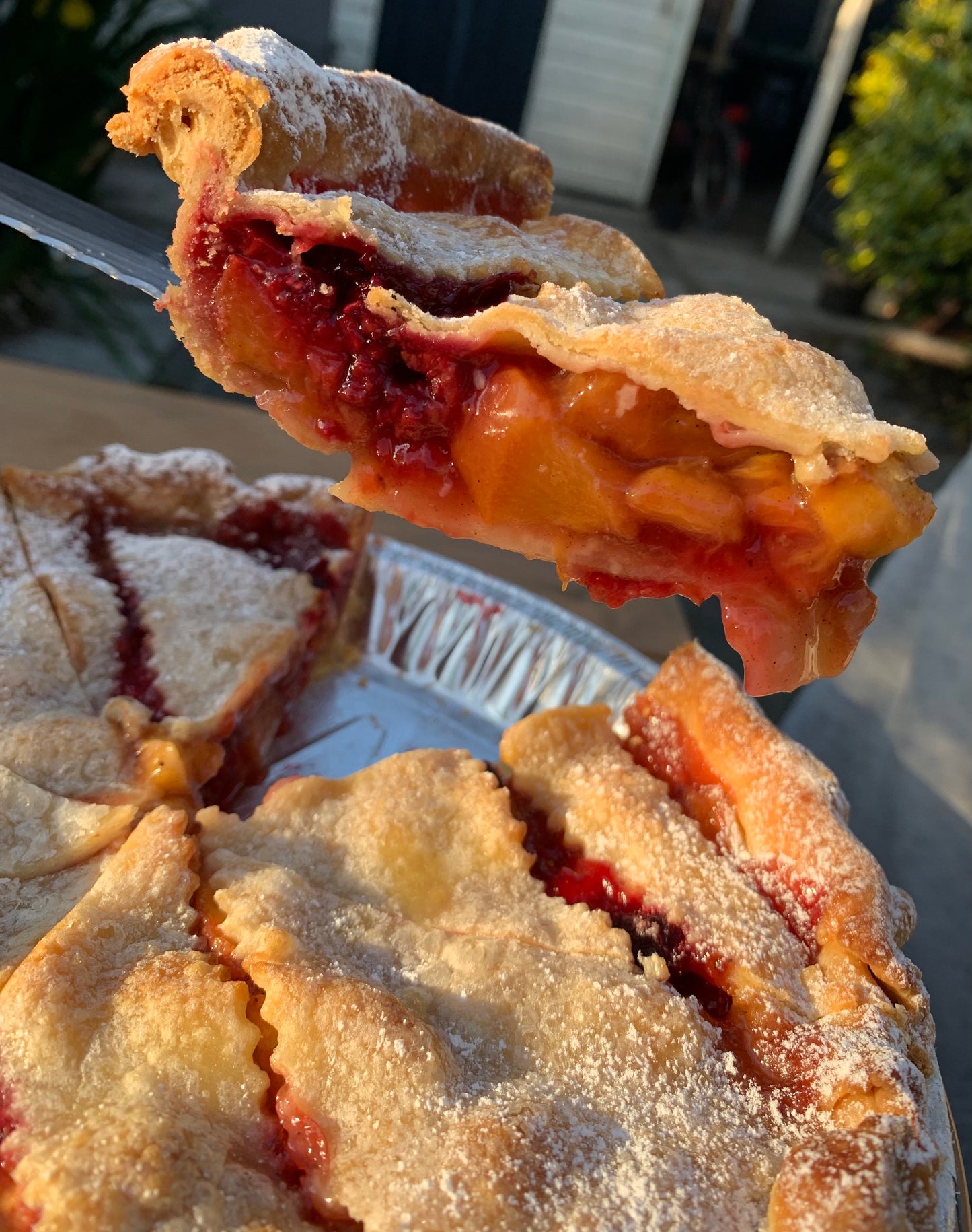 Peach Raspberry (Tarte de Pêssego e Framboesa)
